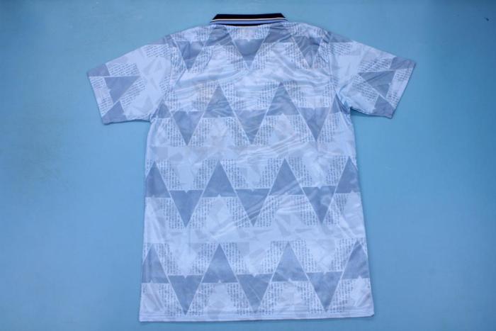 Retro Jersey 1988-1990 Manchester City Home Soccer Jersey Blue Vintage Football Shirt