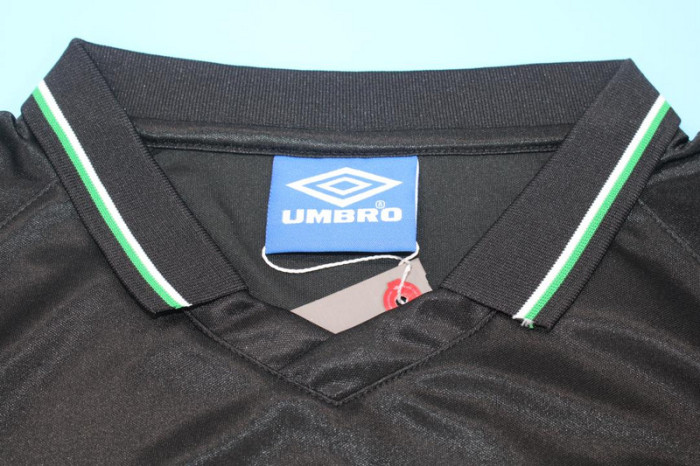 Retro Jersey 1998 Manchester United Black Goalkeeper Soccer Jersey Man Uted Vintage Football Shirt