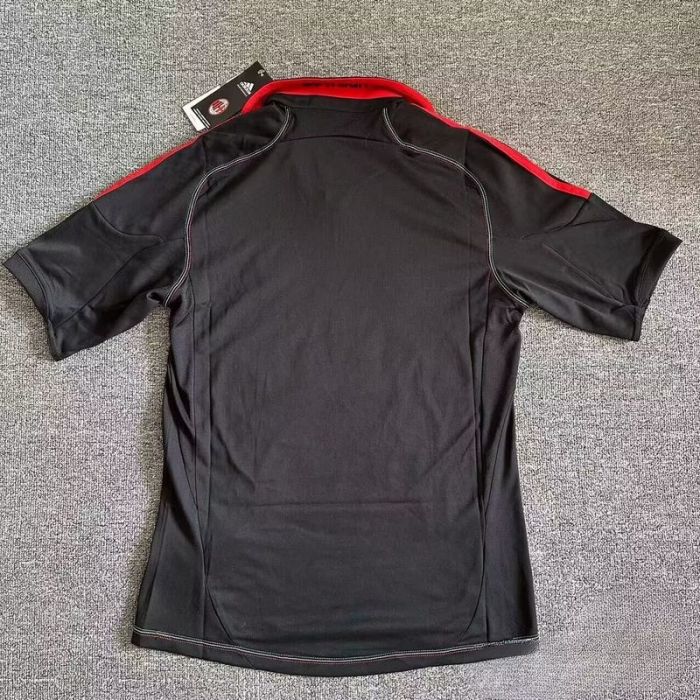 Retro Jersey 2013-2014 AC Milan Third Away Black Soccer Jersey Vintage Football Shirt