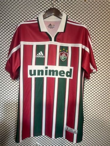 Retro Jersey Fluminense 2001-2002 Home Soccer Jersey Vintage Football Shirt