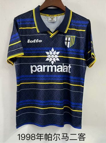 Retro Jersey 1998-1999 Parma Third Away Dark Blue Soccer Jersey Vintage Football Shirt
