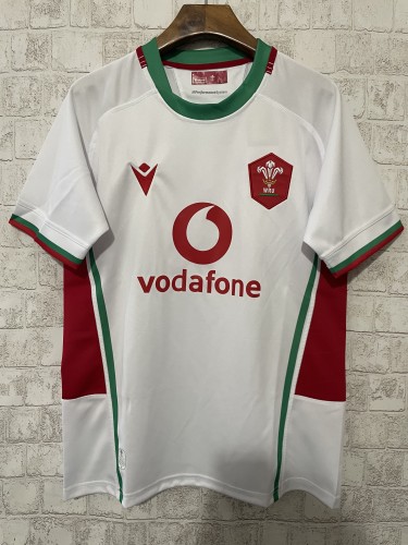 2024-2025 Welsh Away White Rugby Jersey Wales Shirt