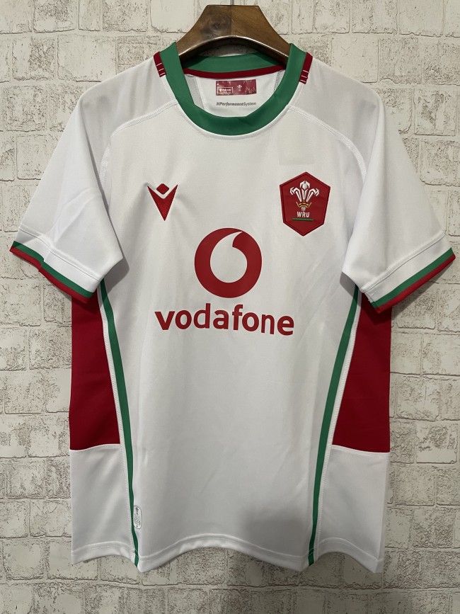 2024-2025 Welsh Away White Rugby Jersey Wales Shirt
