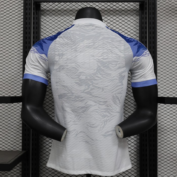 Player Version Japan 2024 White/Blue Dragon Comic Version Soccer Jersey Football Shirt
