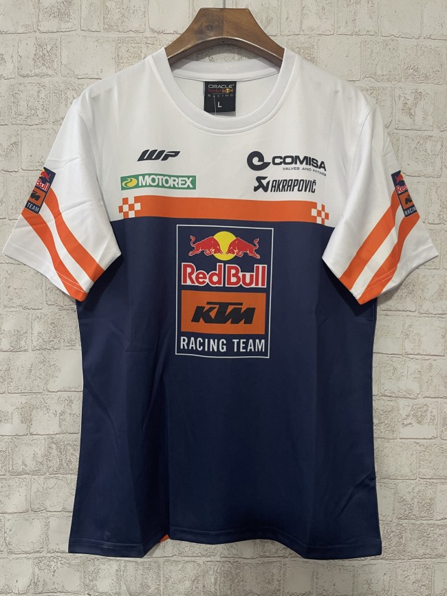 2024 Round Neck F1 Red Bulls White/Black Racing Jersey