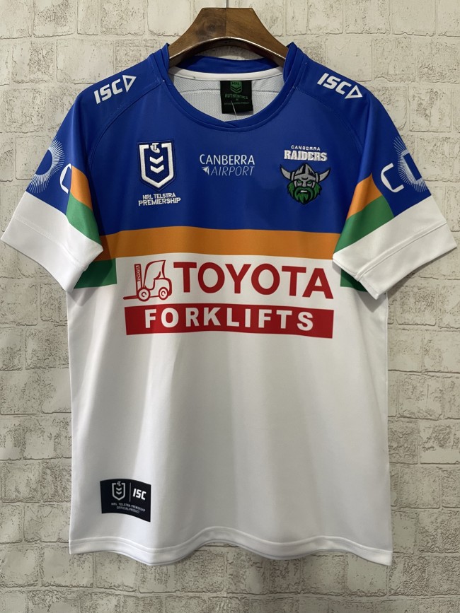 2025 Canberra Raiders Away Blue/White Rugby Jersey
