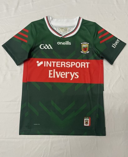GAA 2025 Child Green/Red Rugby Jersey Youth Rugby Shirt