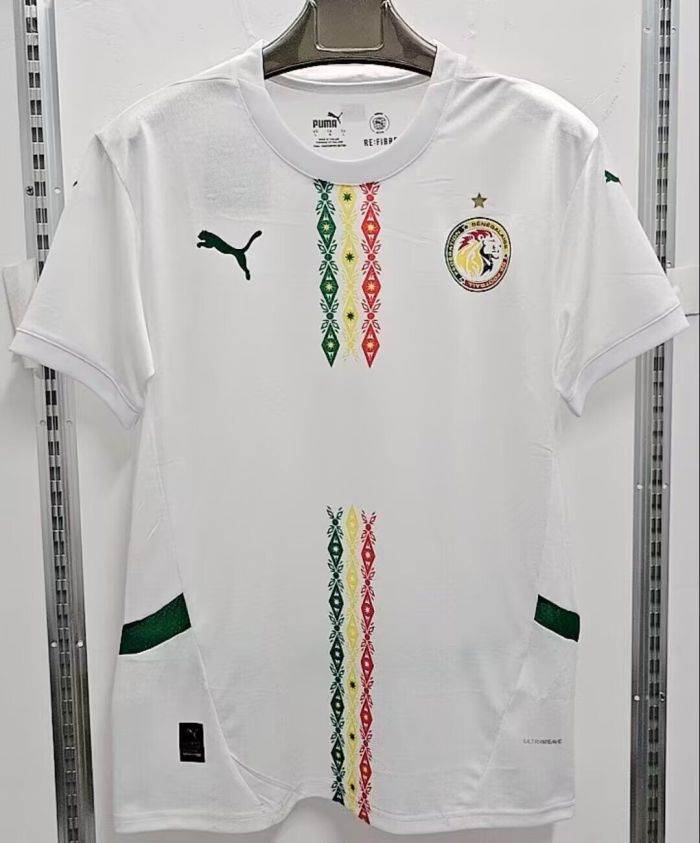 Fan Version 2025 Senegal Home Soccer Jersey White Football Shirt