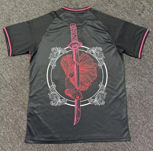 Fan Version Japan 2024 Black/Pink Soccer Jersey Football Shirt