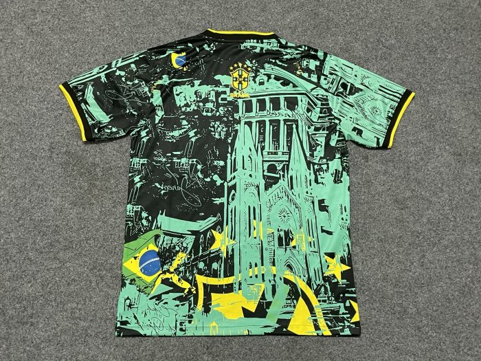 Fan Version 2024 Brazil Green Special Edition Soccer Jersey Brasil Football Shirt