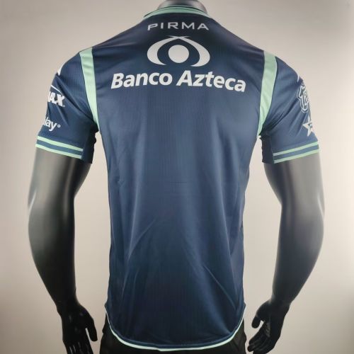 Player Version 2024-2025 Puebla Away Dark Blue Soccer Jersey Football Shirt