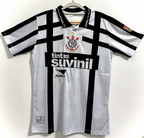 Retro Jersey 1996 Corinthians Third Away White Soccer Jersey Vintage Football Shirt