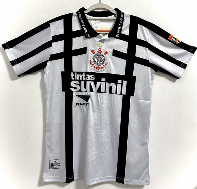 Retro Jersey 1996 Corinthians Third Away White Soccer Jersey Vintage Football Shirt
