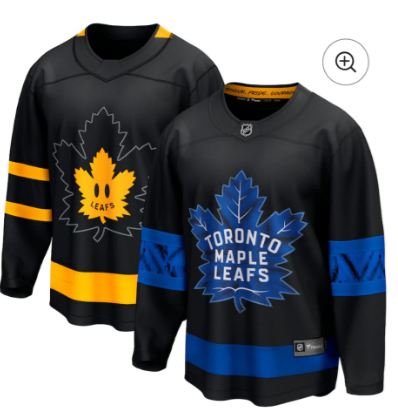 Men's Toronto Maple Leafs Fanatics Black-Alternate Premier Brakaway Reversible Black Jersey