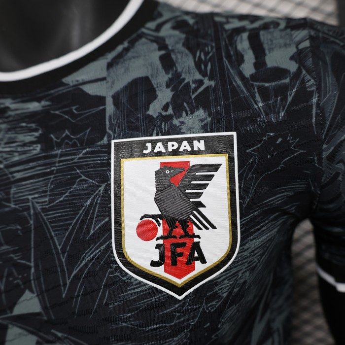Player Version Japan 2024 Black Comic Version Soccer Jersey Football Shirt