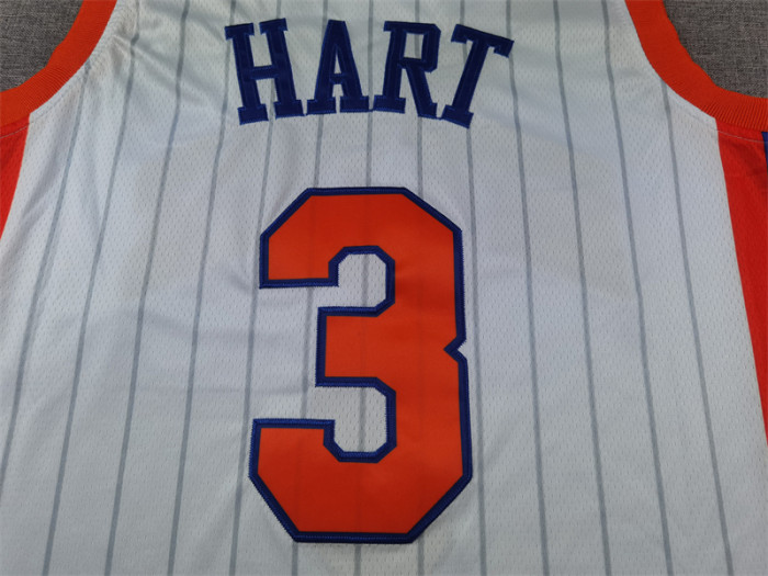 2025 City Edition New York Knicks 3 HART White NBA Shirt Basketball Jersey