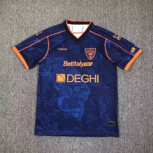 Fan Version 2024-2025 Lecce Third Away Dark Blue Soccer Jersey Football Shirt