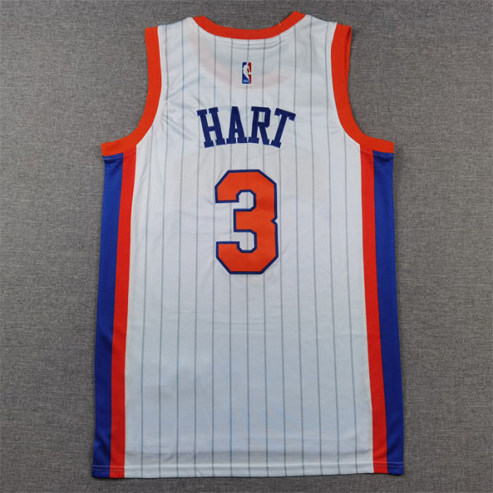 2025 City Edition New York Knicks 3 HART White NBA Shirt Basketball Jersey