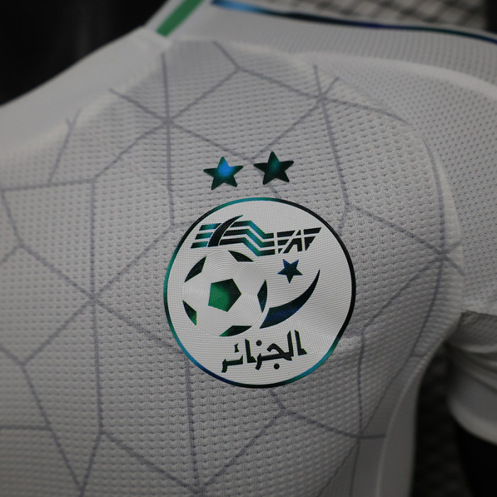 with Sponor Logo Player Version 2025 Algeria White Special Edition Soccer Jersey Football Shirt