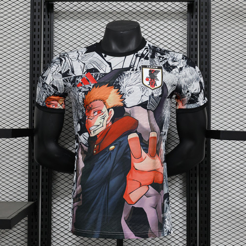 Player Version Japan 2024 Black/Orange Comic Version Soccer Jersey Football Shirt