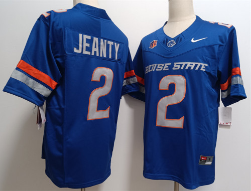 2024 Boise State Broncos 2 Ashton Jeanty Blue NFL Jersey