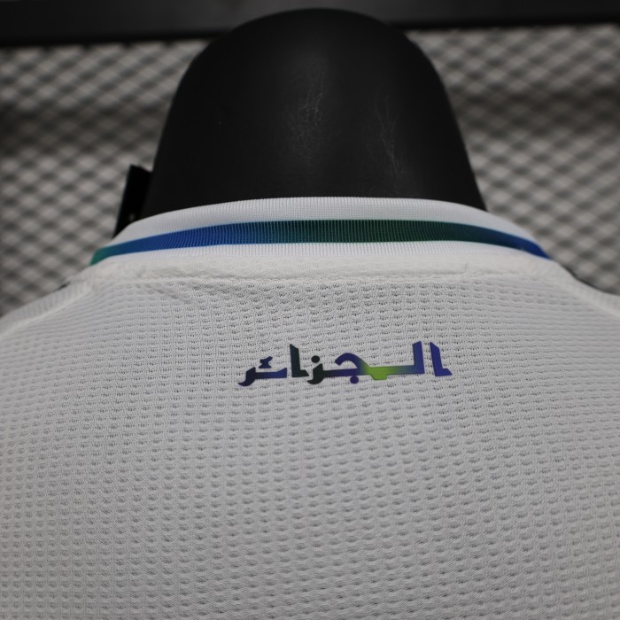 with Sponor Logo Player Version 2025 Algeria White Special Edition Soccer Jersey Football Shirt