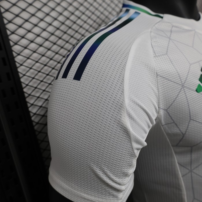 with Sponor Logo Player Version 2025 Algeria White Special Edition Soccer Jersey Football Shirt