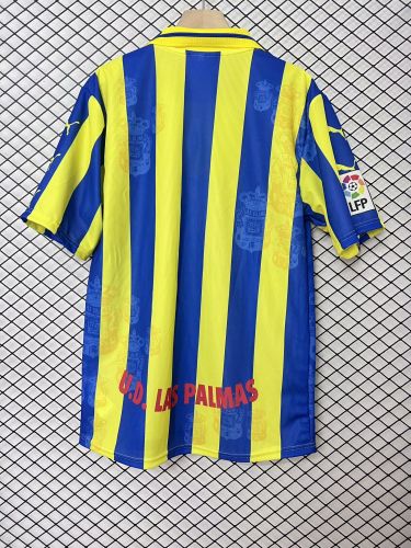 with LFP Patch Retro Jersey 1997-1998 Las Palmas Away Soccer Jersey Football Shirt