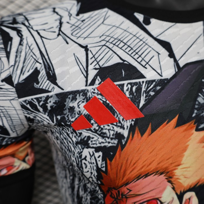Player Version Japan 2024 Black/Orange Comic Version Soccer Jersey Football Shirt