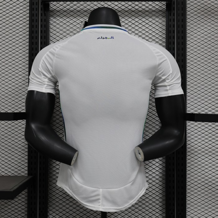 with Sponor Logo Player Version 2025 Algeria White Special Edition Soccer Jersey Football Shirt