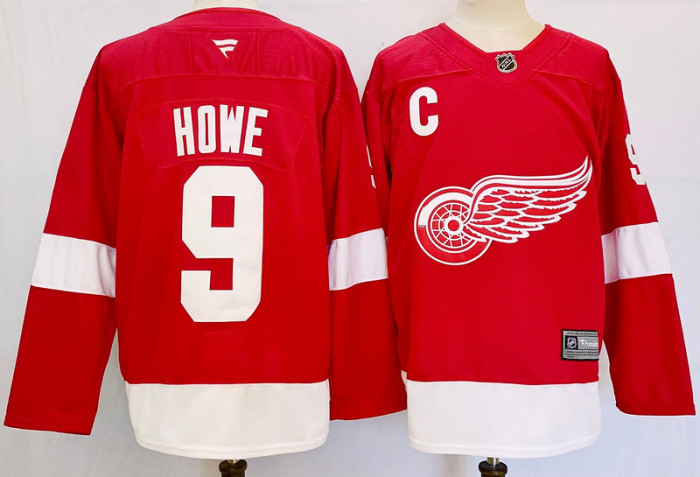 2024 Detroit Red Wings Red NHL Jersey HOWE DATSYUK LARKIN YZERMAN KANE Hockey Shirt