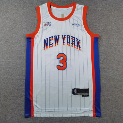2025 City Edition New York Knicks 3 HART White NBA Shirt Basketball Jersey