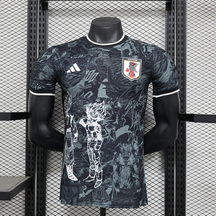 Player Version Japan 2024 Black Comic Version Soccer Jersey Football Shirt