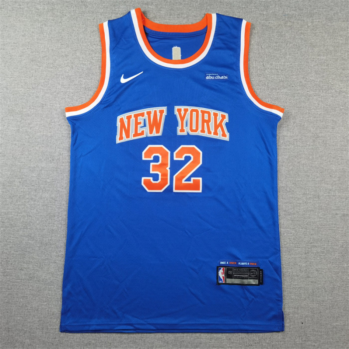 2025 New York Knicks Towns Blue NBA Shirt Basketball Jersey