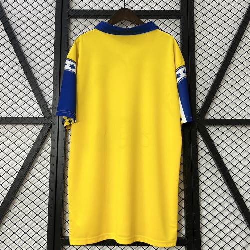 with Sponor Logo Retro Jersey 1991-1992 Cadiz Home Soccer Jersey Football Shirt