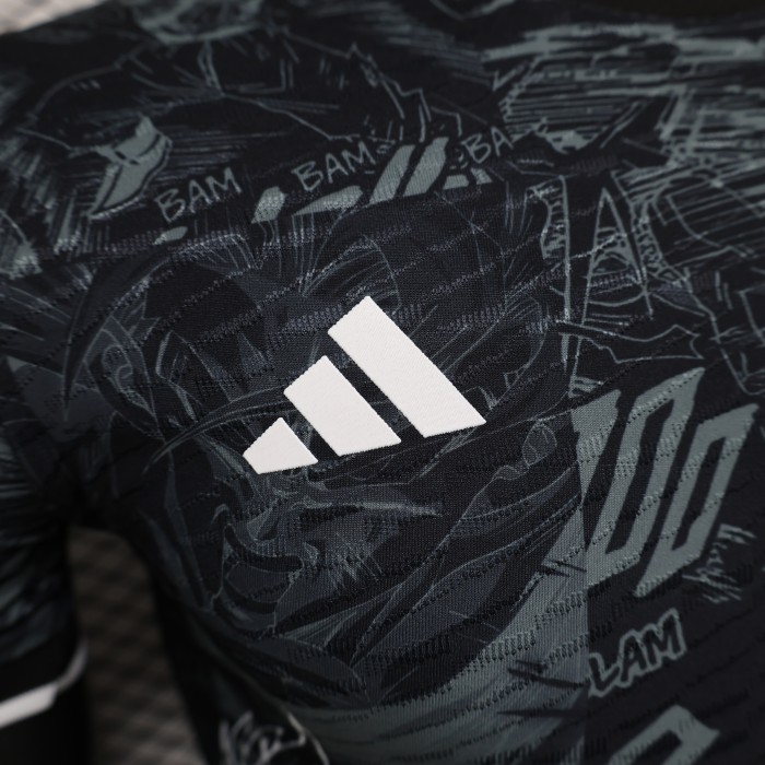 Player Version Japan 2024 Black Comic Version Soccer Jersey Football Shirt