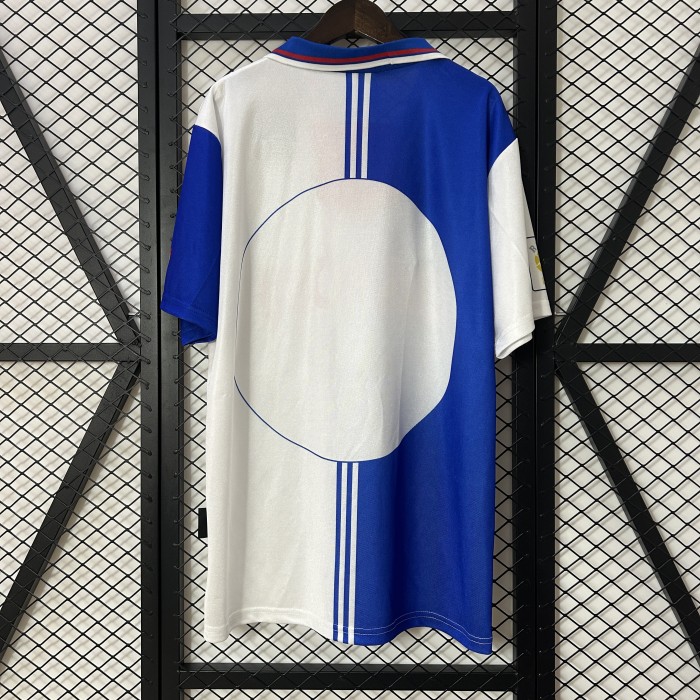 Retro Jersey 1996-1997 Atletico Madrid Third Away Blue/White Soccer Jersey Vintage Football Shirt