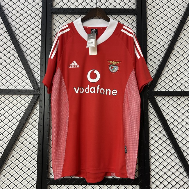 Retro Jersey 2002-2003 SL Benfica Home Soccer Jersey Vintage Football Shirt