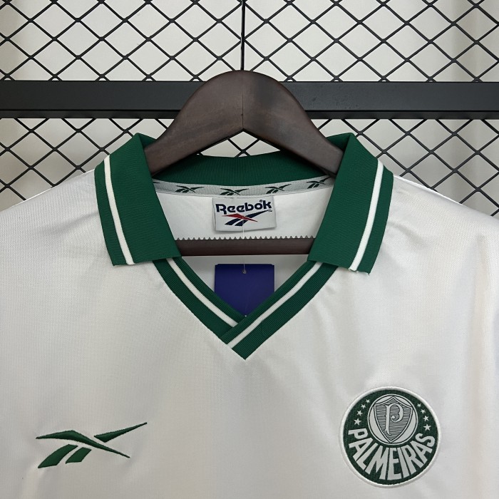Retro Jersey 1997 Palmeiras Away White Soccer Jersey Vintage Football Shirt