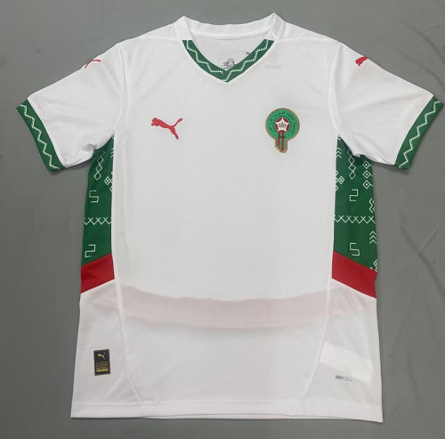 Fans Version 2025 Morocco Away White Soccer Jersey Football Shirt