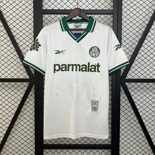 Retro Jersey 1997 Palmeiras Away White Soccer Jersey Vintage Football Shirt