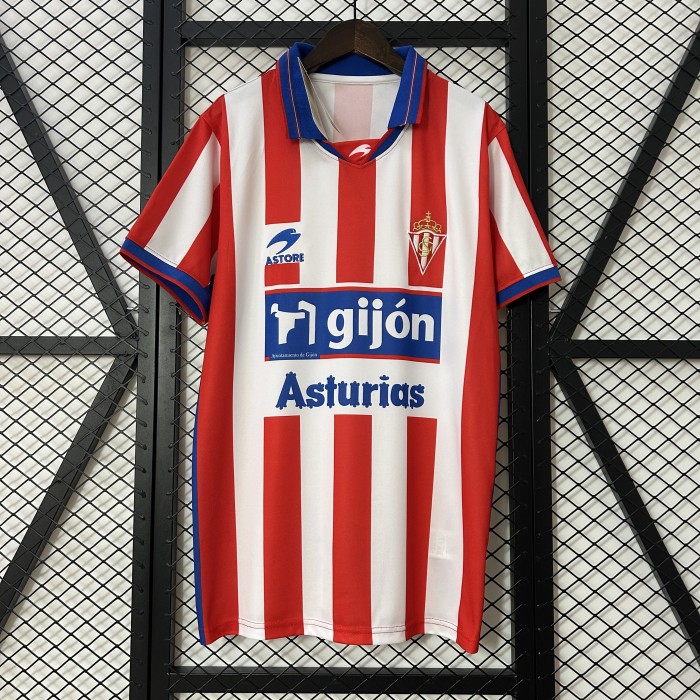 Retro Jersey 2001-2002 Sporting Gijon Home Soccer Jersey Vintage Football Shirt