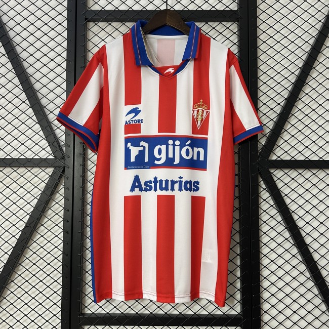 Retro Jersey 2001-2002 Sporting Gijon Home Soccer Jersey Vintage Football Shirt