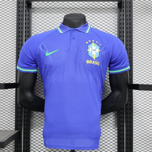 Player Version 2025 Brazil Blue Special Edition Soccer Jersey Brasil Football Shirt