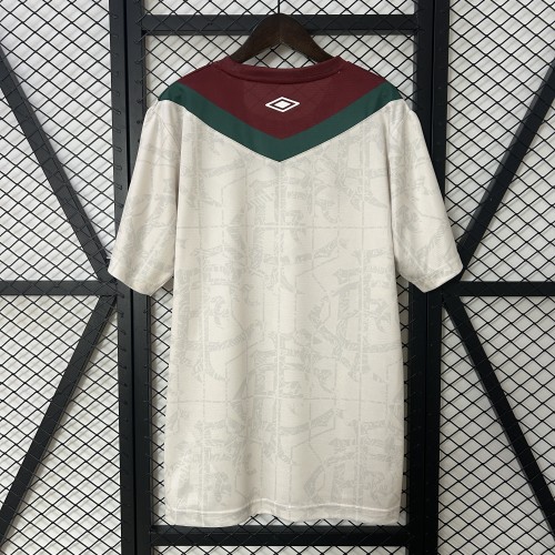 Fan Version 2024-2025 Fluminense Third Away White Soccer Jersey Football Shirt