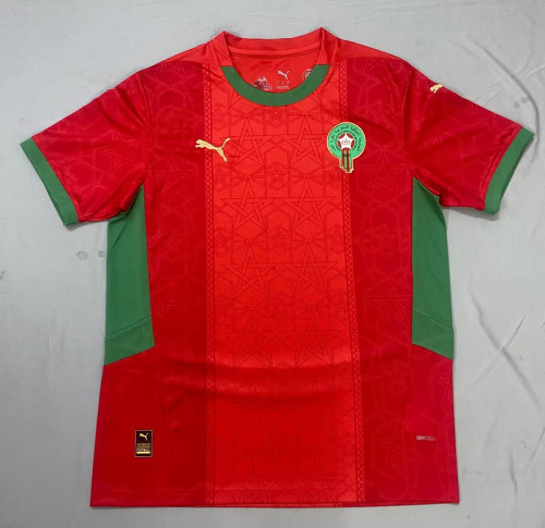 Fans Version 2025 Morocco Home Soccer Jersey Football Shirt
