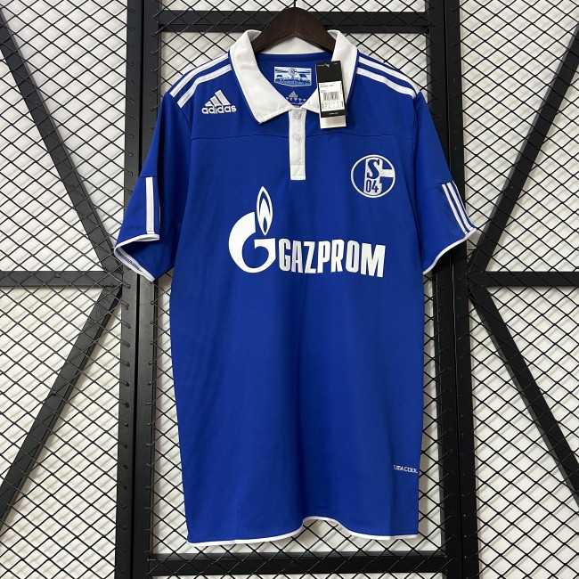 Retro Jersey 2010-2011 Schalke 04 Home Soccer Jersey Vintage Football Shirt