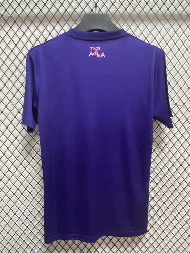 Fans Version 2025 Algeria Purple Soccer Training Jersey Football Pre-match Shirt