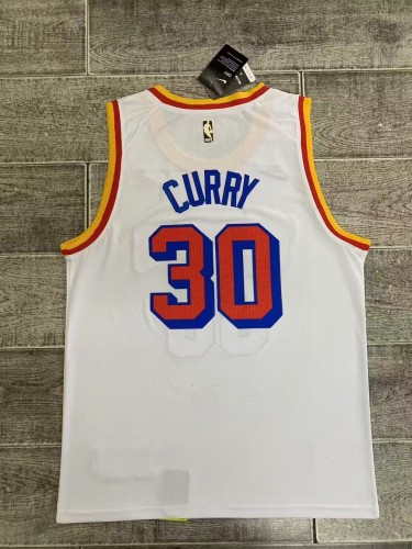 2025 Warriors 30 CURRY NBA Jersey White Basketball Shirt