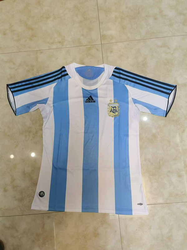 Retro Jersey 2008-2010 Argentina Home Soccer Jersey Vintage Football Shirt